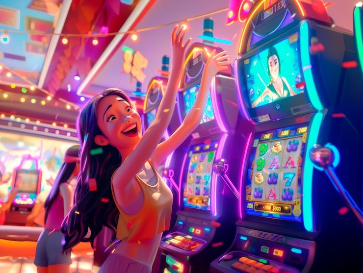 Antarmuka mobile kkslot77 Jurassic Kingdom menampilkan gulungan permainan dan kontrol taruhan yang intuitif